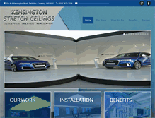 Tablet Screenshot of kensingtonstretchceilings.com